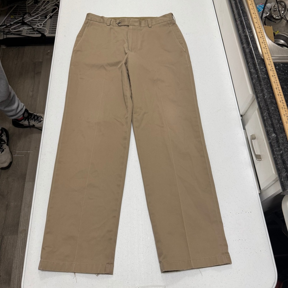 JO S A‎ BANK Traveler's Collection Khaki Chino Pants Men's 32W x 32L FLAW